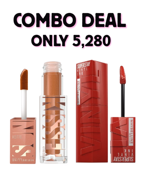 Combo Deal Maybelline Sunkisser blush + Vinyl liquid