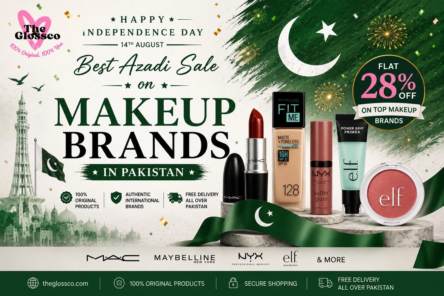 best azadi sale on makeup brands in pakistan